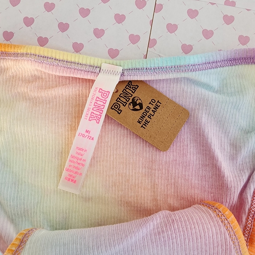 NWT VS PINK Strappy Bikini Rainbow Panties - Picture 3 of 5